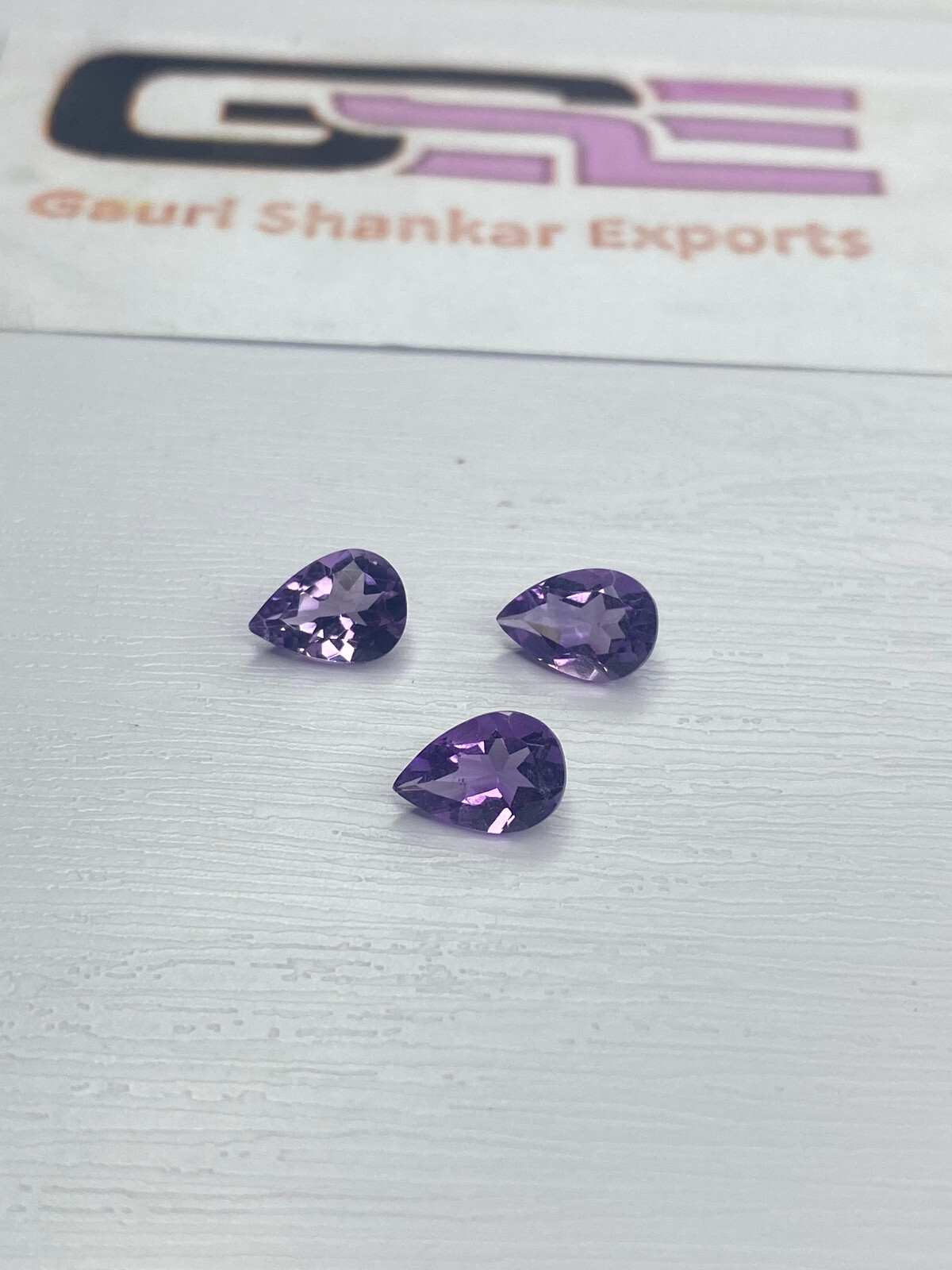 Brazil Amethyst Faceted Pear Cut Loose Gemstone 6×4 mm TO 15x10mm Natural DG