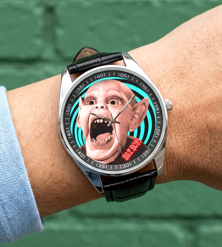 BAT BOY Watch Retro Icon Unisex Quartz Splash Proof Wristwatch for Tabloid Fans