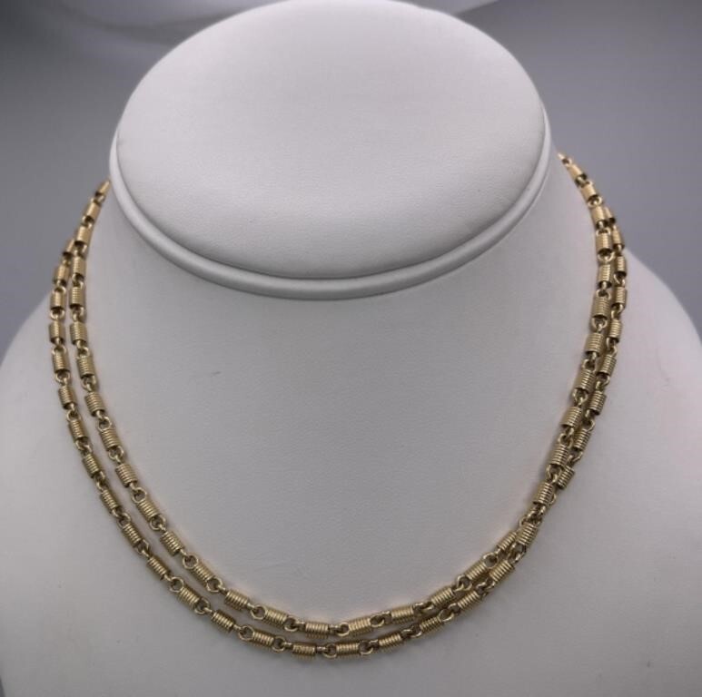 30 Inch 14k Gold Chain Necklace 24.5 Grams