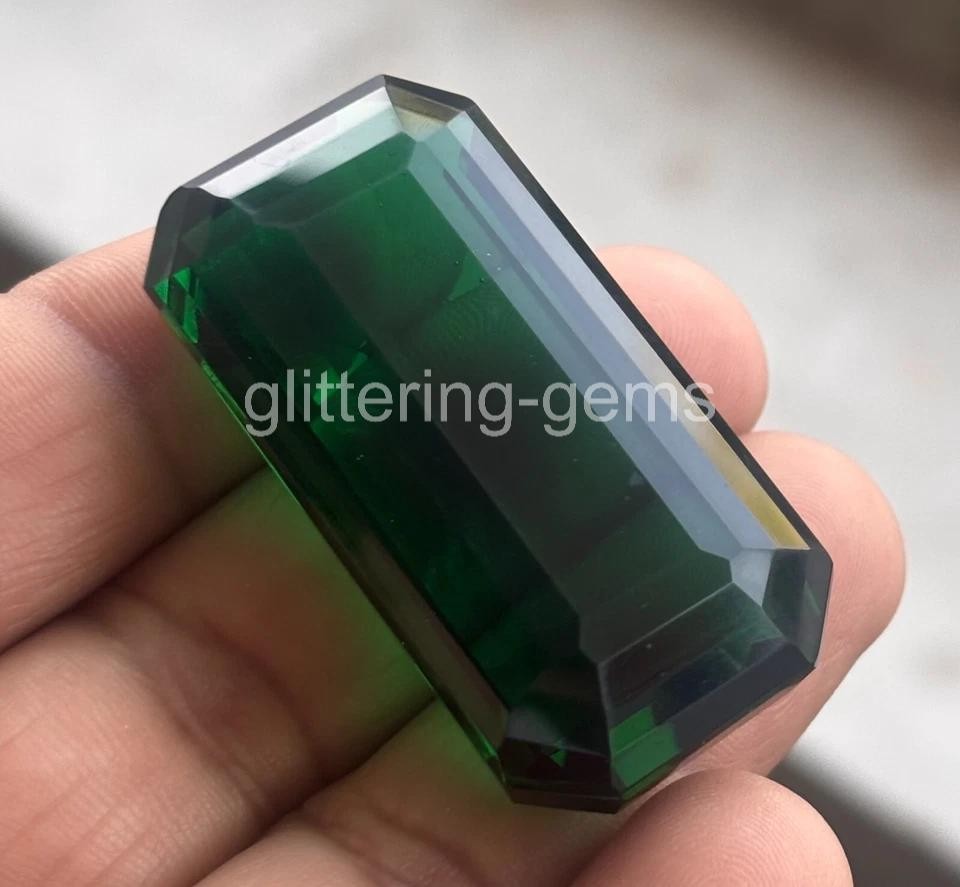 205 Ct Natural Colombian Emerald Rich Green Loose Gemstone IGL Certified 5AOE