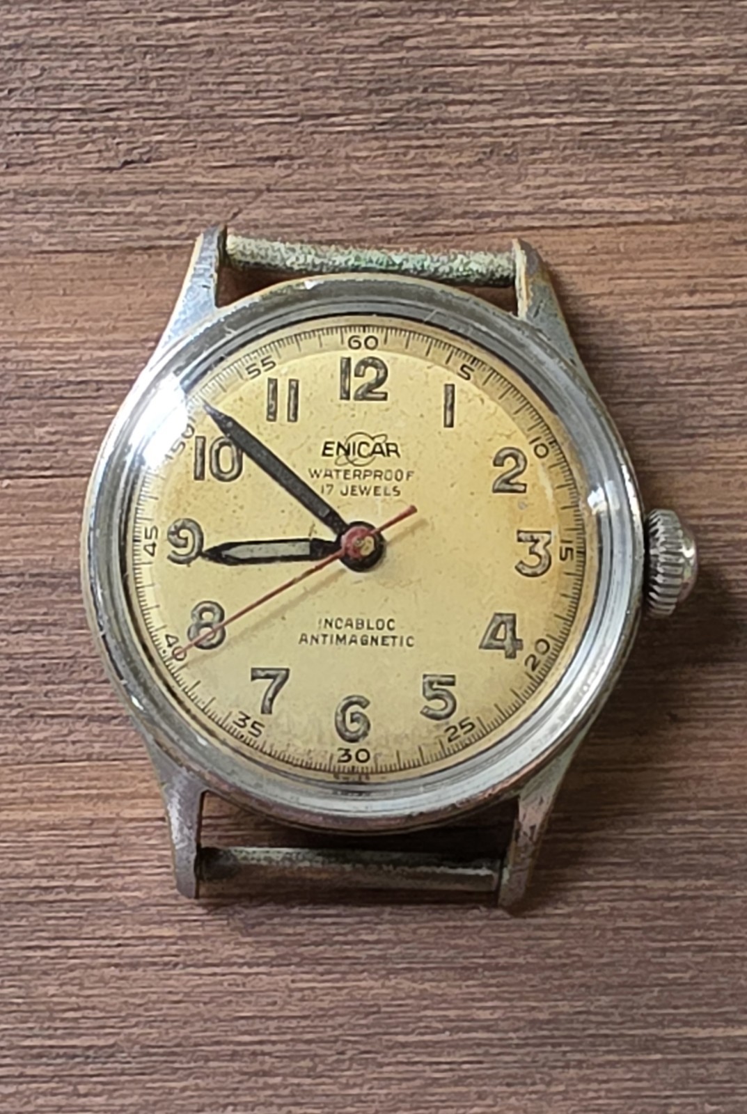 1940’s Vintage Enicar Antimagnetic Swiss Made Hand-Winding Watch *WORKING*