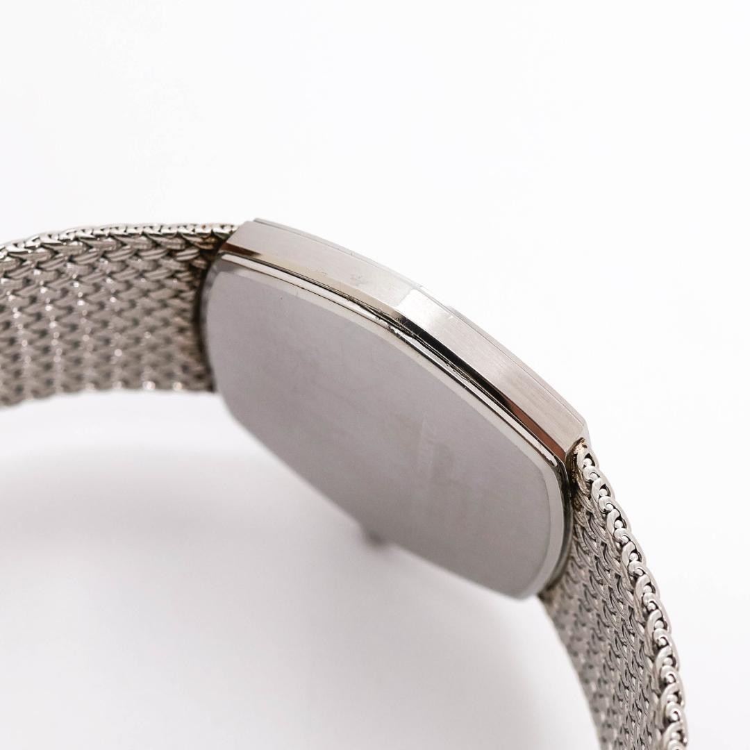 Seiko Credor 5930-5390 Quartz Silver Mesh Band wrist 18.3cm/7.2in NB/NA