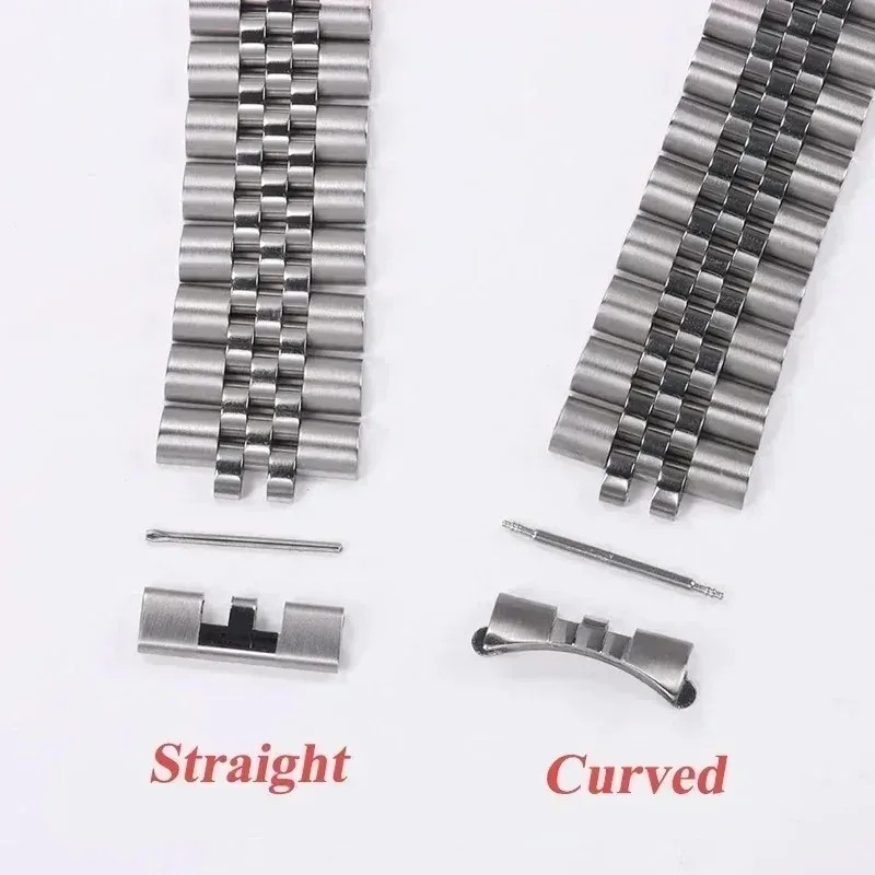 2pcs New Watch Bracelet Curved End Links for Seiko Skx009 Skx007 Jubilee Oyster