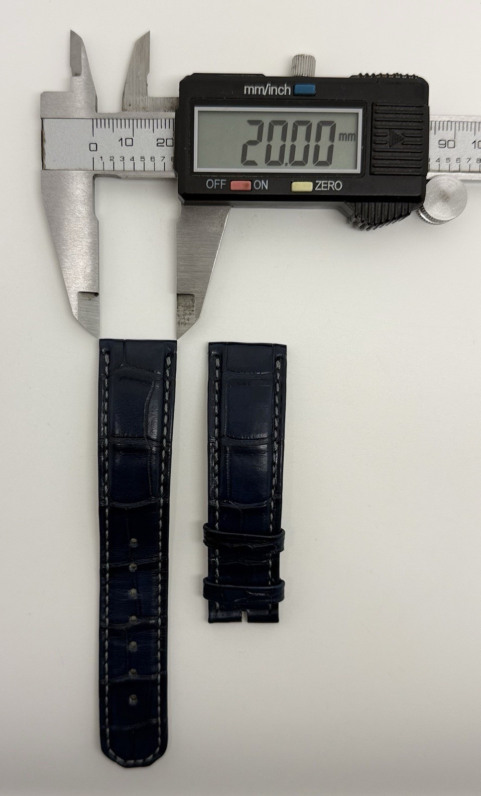 A. Lange & Sohne 20mm x 18mm Blue Alligator Watch Strap Band Authentic OEM