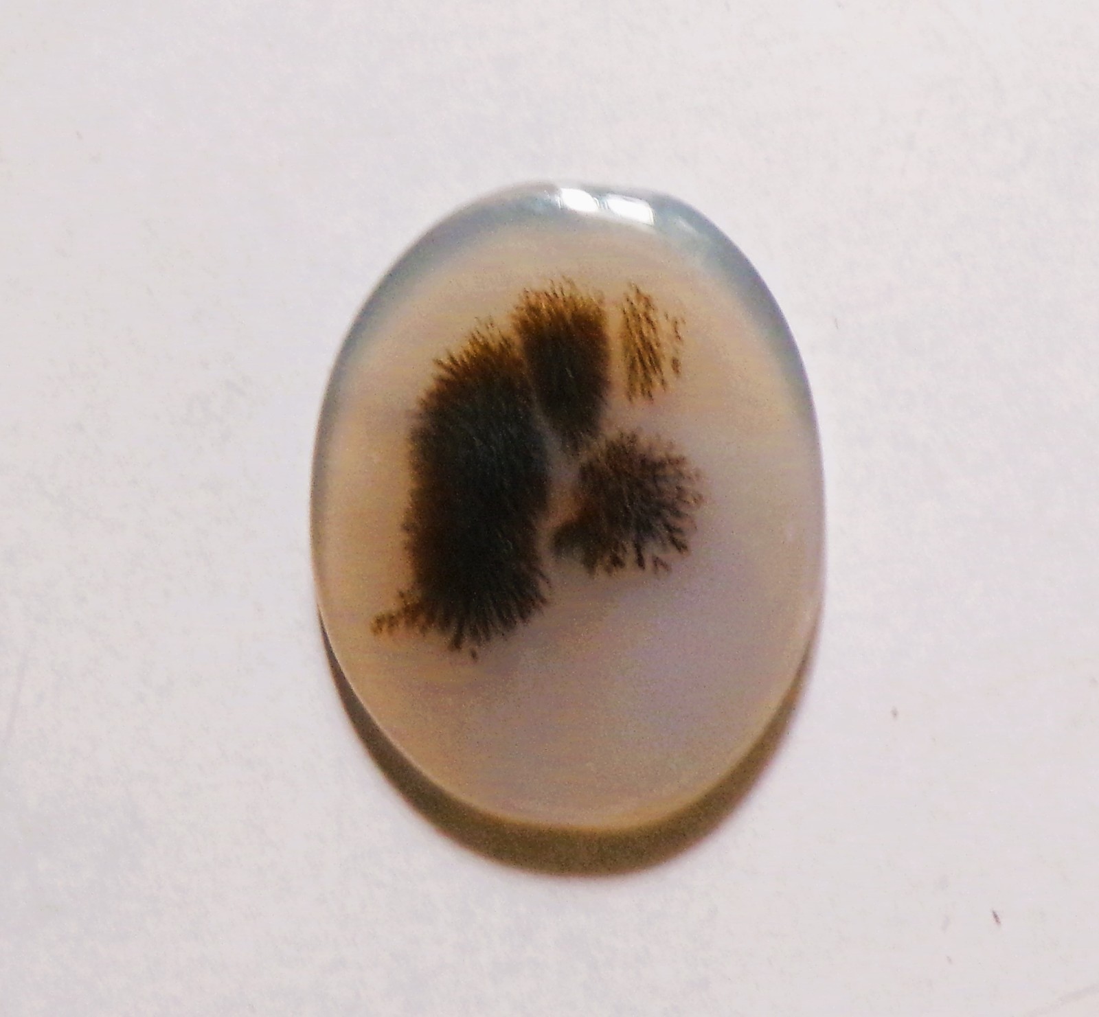 9.65 Cts Natural Shazar Dendritic Agate Cabochon Loose Gemstone 22X18X2.70MM 06