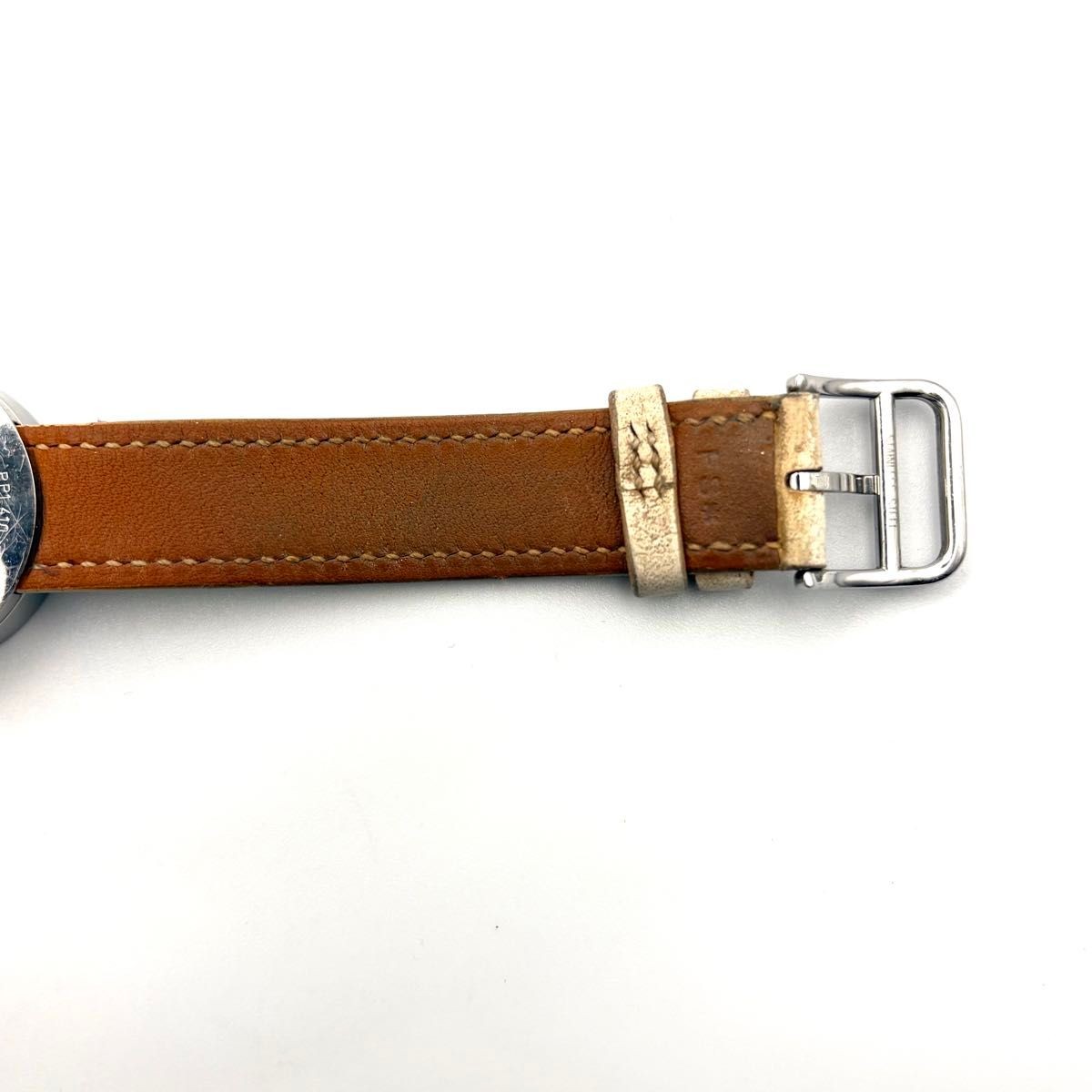 [B1P] HERMES Pass Pass PP1.410 Shell Logo Quartz Watch [x6n]