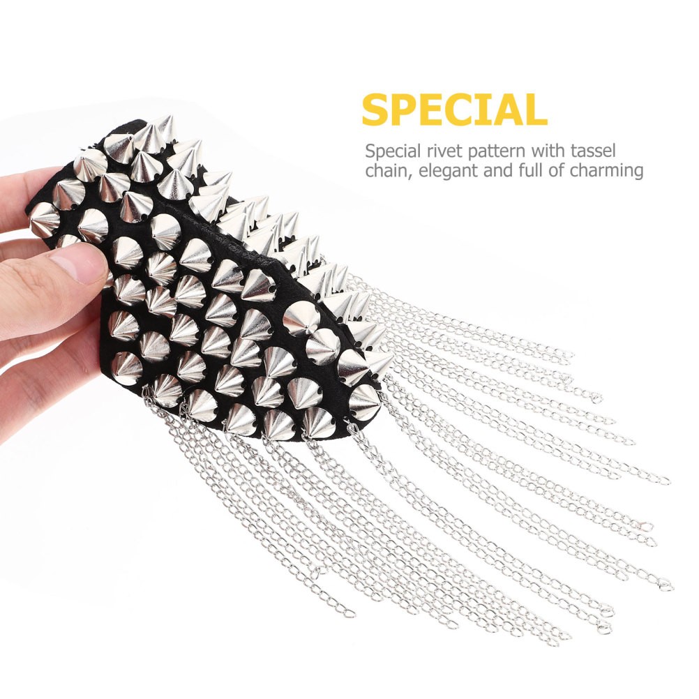 Multi Color Tassel Chain Epaulet Shoulder Badge Durable Reusable Accessory