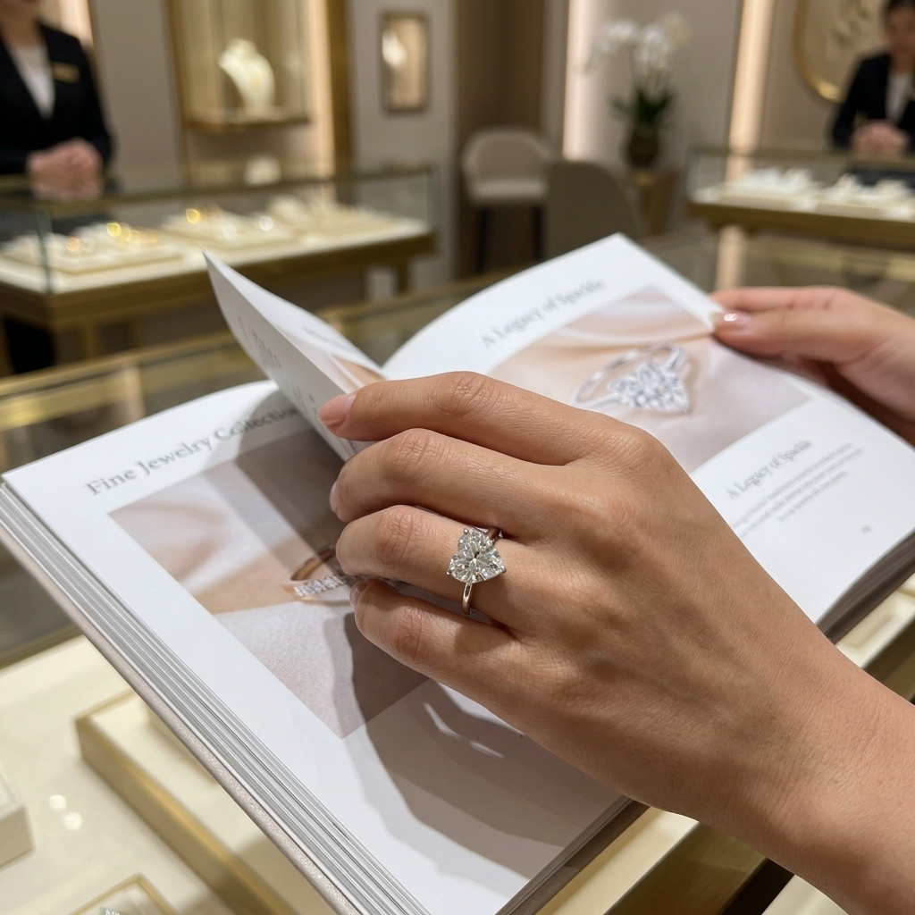 1.00 CT Heart Lab Grown Diamond Solitaire Engagement Ring in 10K Gold for Women