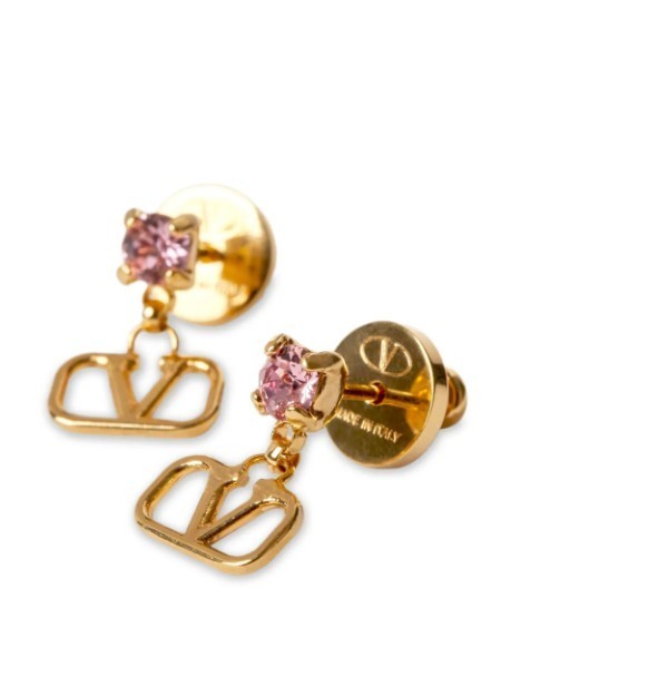 Valentino Vlogo Signature earrings in metal and Swarovski crystals authenthic