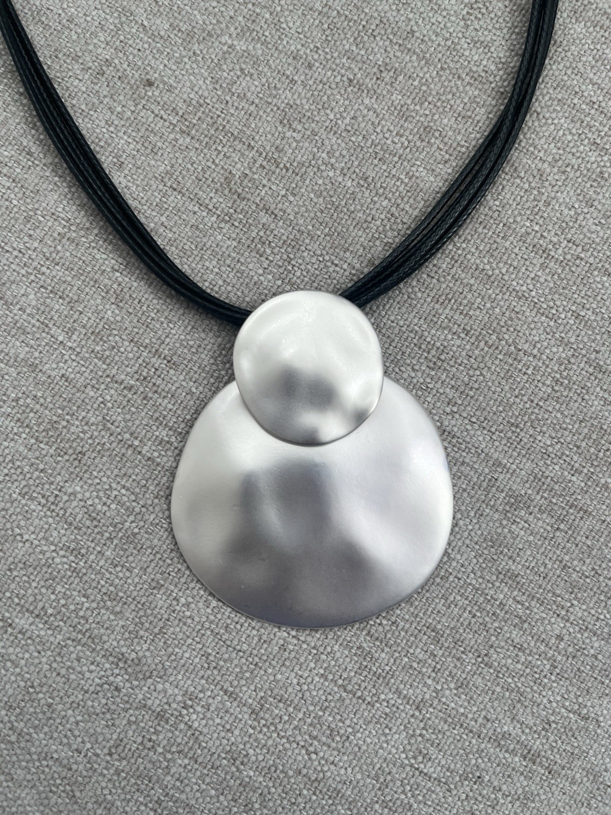 M&S Silver and Black Necklace BNWT Costume Jewellery Statement
