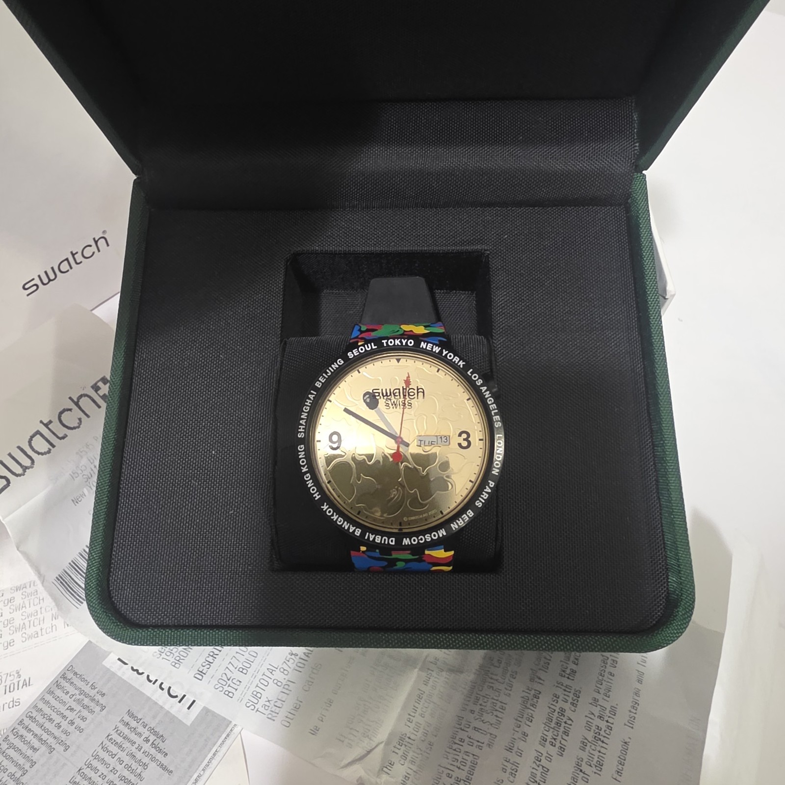 Bape Swatch Tokyo Bold Face