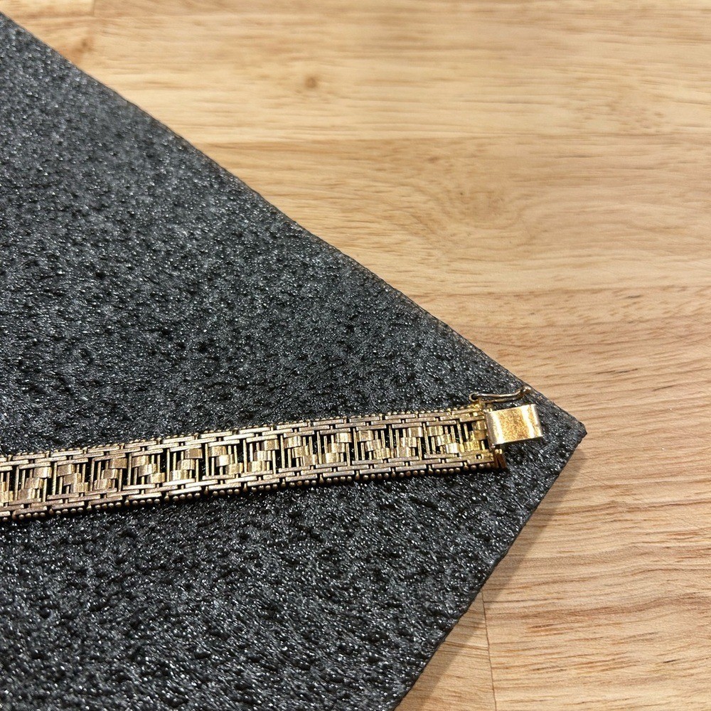 Vintage Milor Italy Gold over 925 Sterling Silver Riccio Link Bracelet