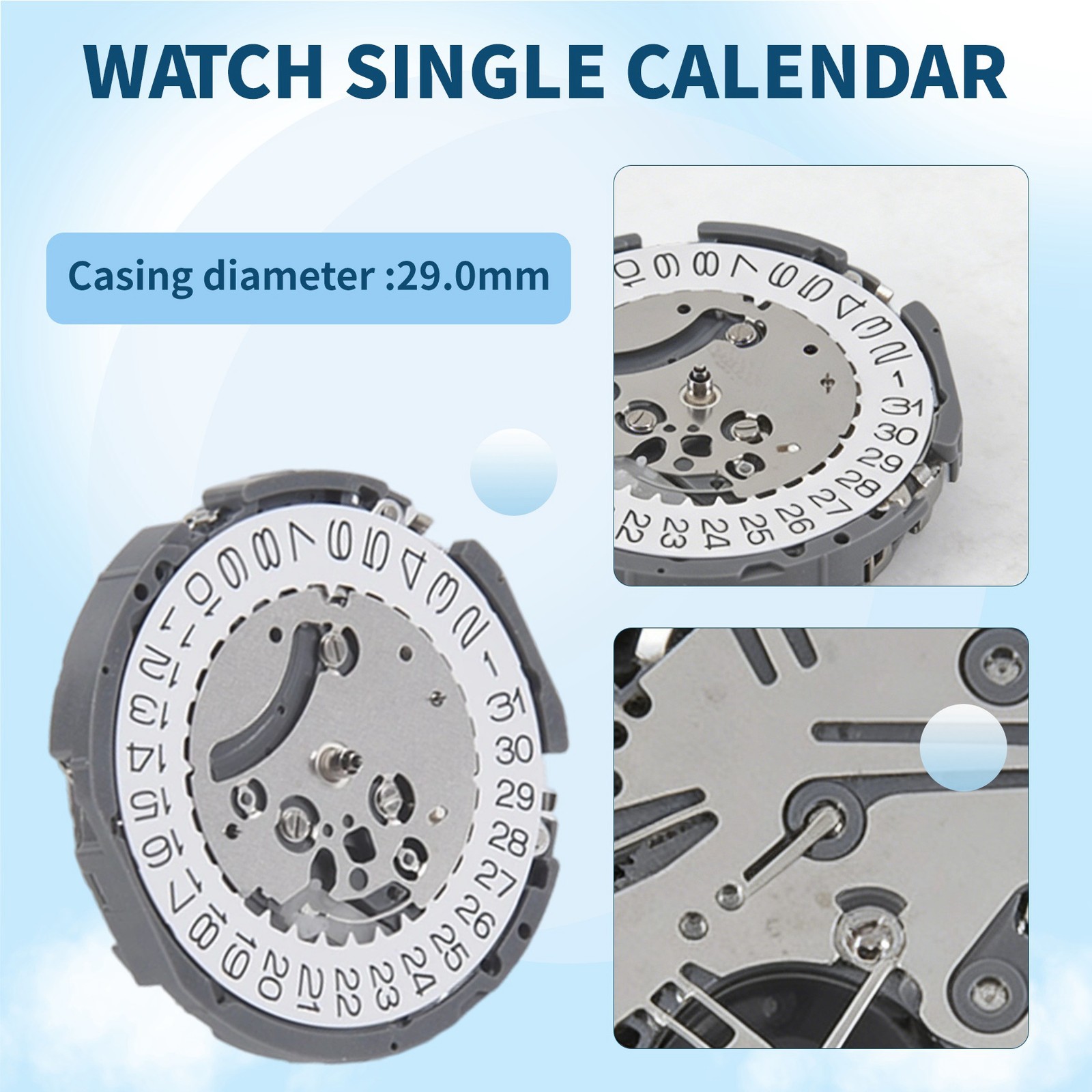 VK63 Quartz Watch Movement Date 3 O’Clock Chronograph Watch Movement with4827