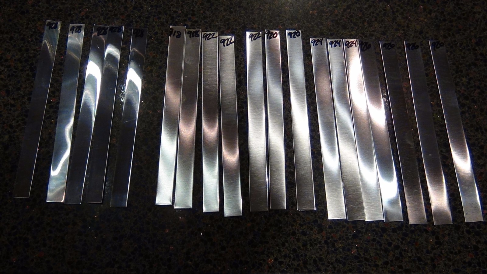 sterling 925 silver sheet metal strip 1/2 x 6 inch 18 22 24 gauge 1/3 hard