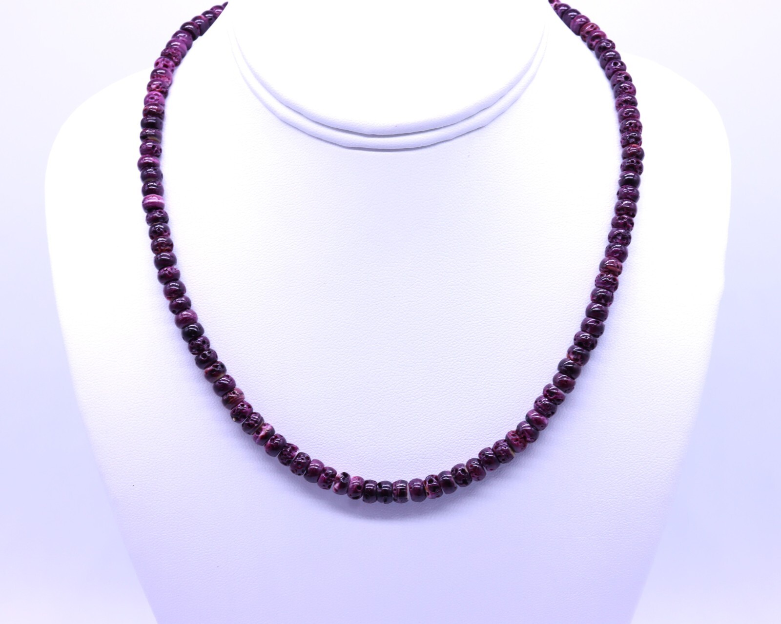 Purple Spiny Oyster Pueblo Navajo Southwestern Native American Ceremony Necklace