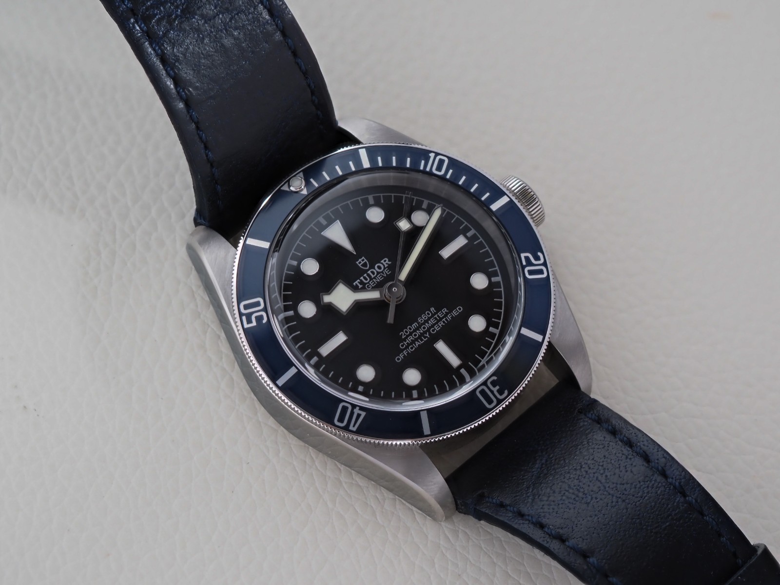Tudor Heritage Black Bay 41 Leather Band 79230B Blue Dial Box Papers 2022
