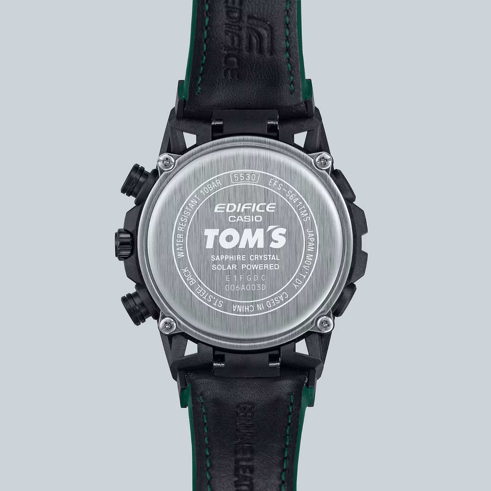 Casio Edifice SOSPENSIONE TOMS 50TH ANNIV Black IP Lmtd Edtn Watch EFSS641TMS-1A