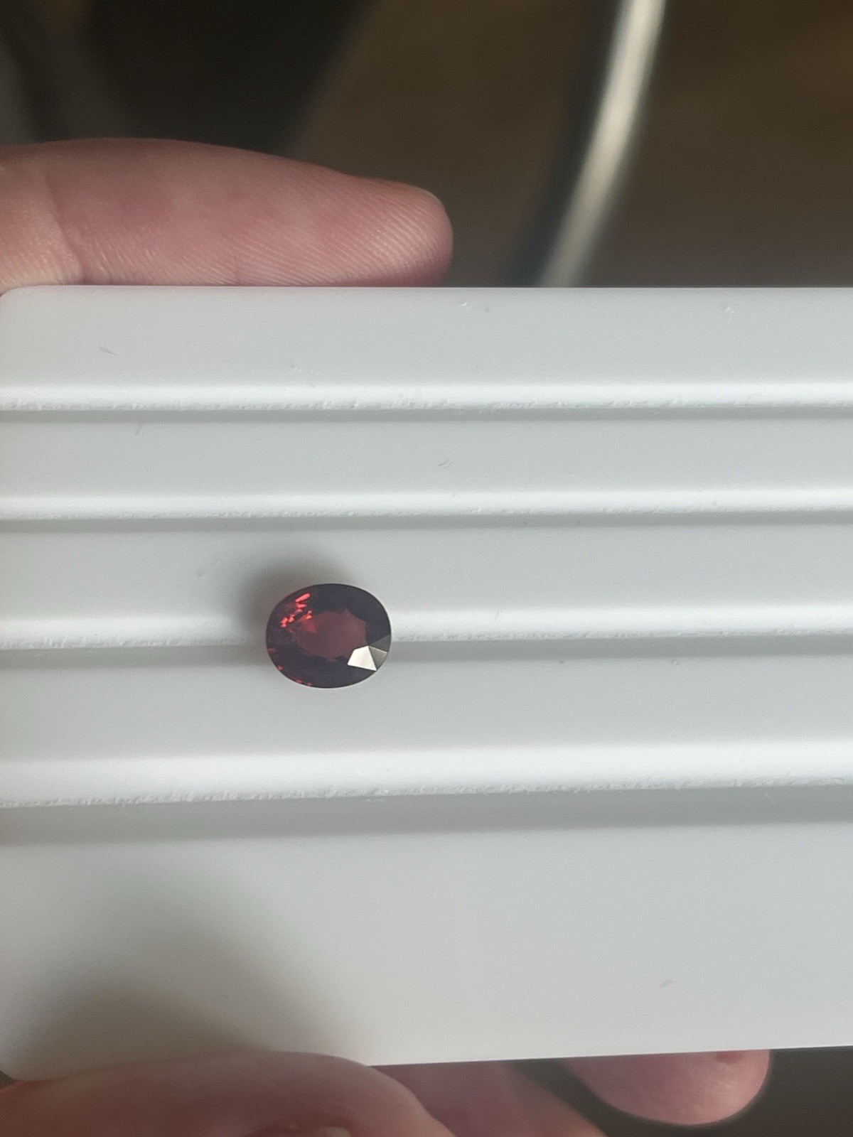 Purple Pink Rhodolite Garnet Natural Untreated Facet Oval 1.83ct Tanzania