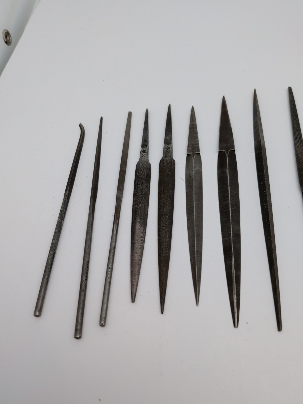 LOT OF 32: Vintage Jewelry Jeweler Watchmaker Precision METAL FILES ALL AM SWISS