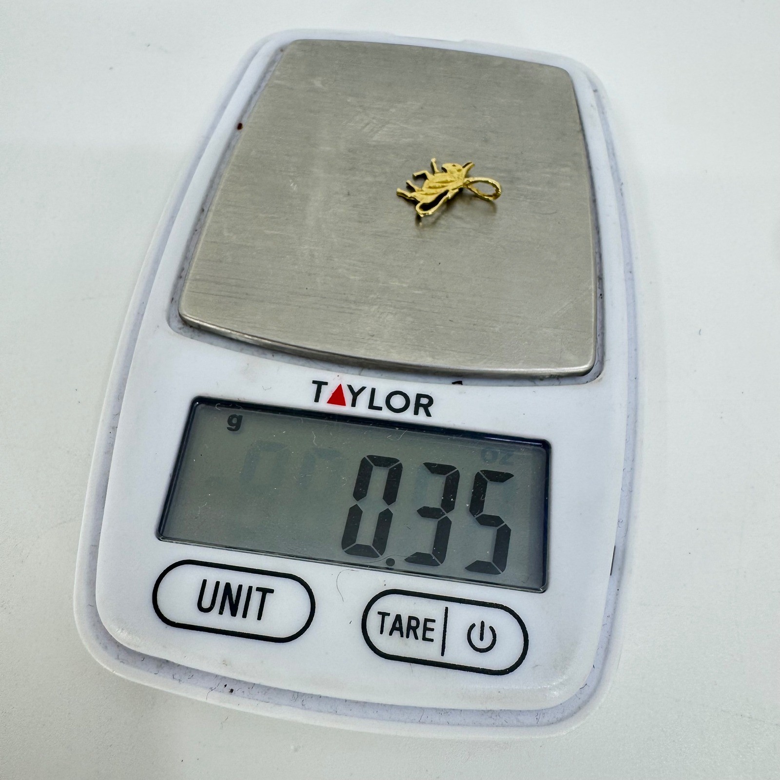 Vintage 14k Yellow Gold Taurus Bull Zodiac Charm Pendant 0.35g Astrological