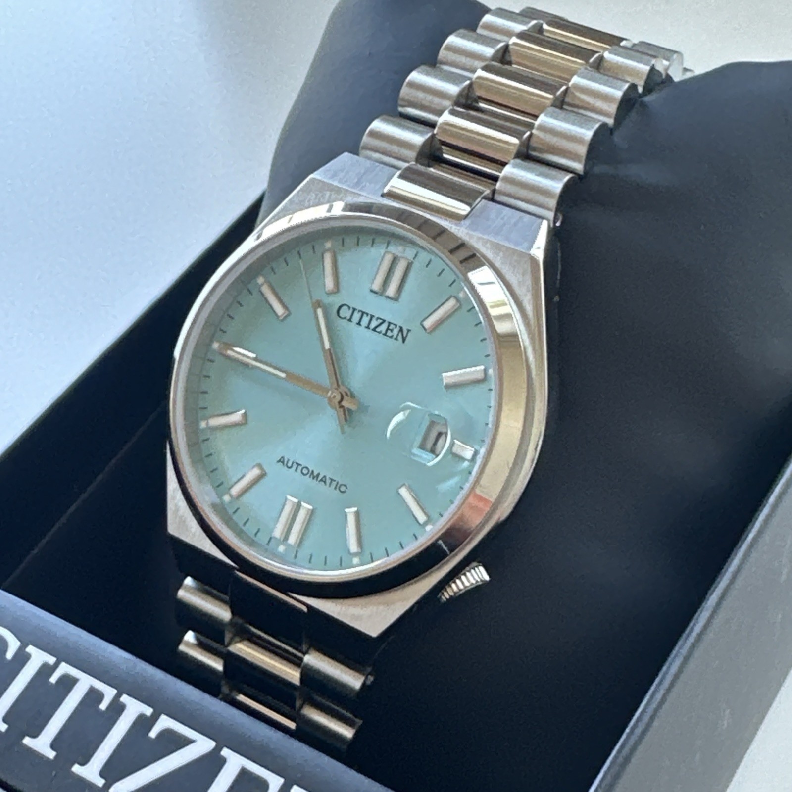 Citizen Men’s Tsuyosa Automatic Blue Stainless Steel Date Watch 40MM NJ0151-53M