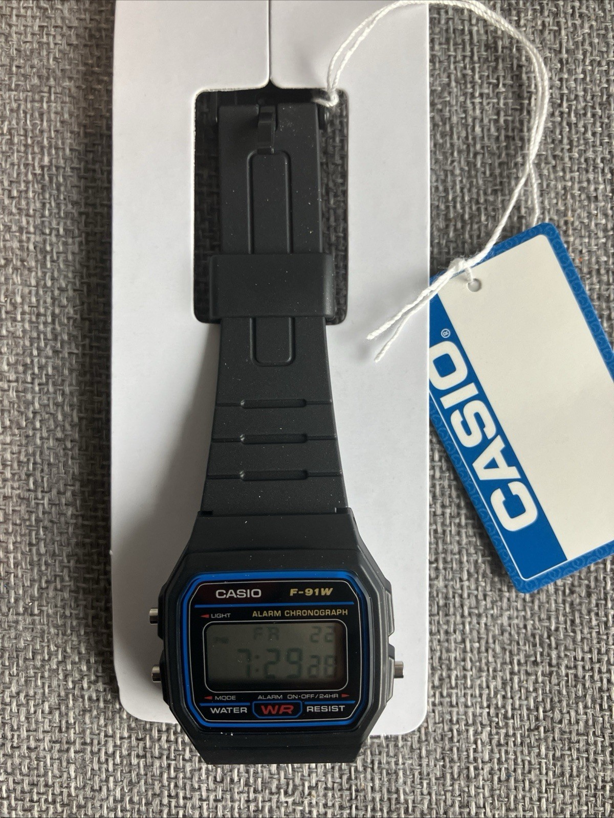 Casio F-91W Digital Quartz Watch Alarm Chronograph – New With Papers But No Box