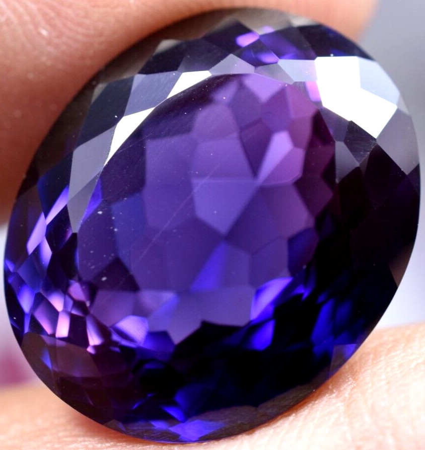 Natural 28.50 Ct Boysenberry Sapphire GGL Certified fabulous Loose Gemstone