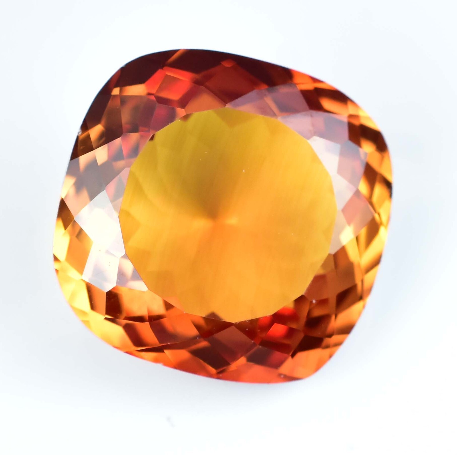 FLAWLESS Natural Imperial Topaz 27.10 Ct Cushion Certified Untreated Gemstone