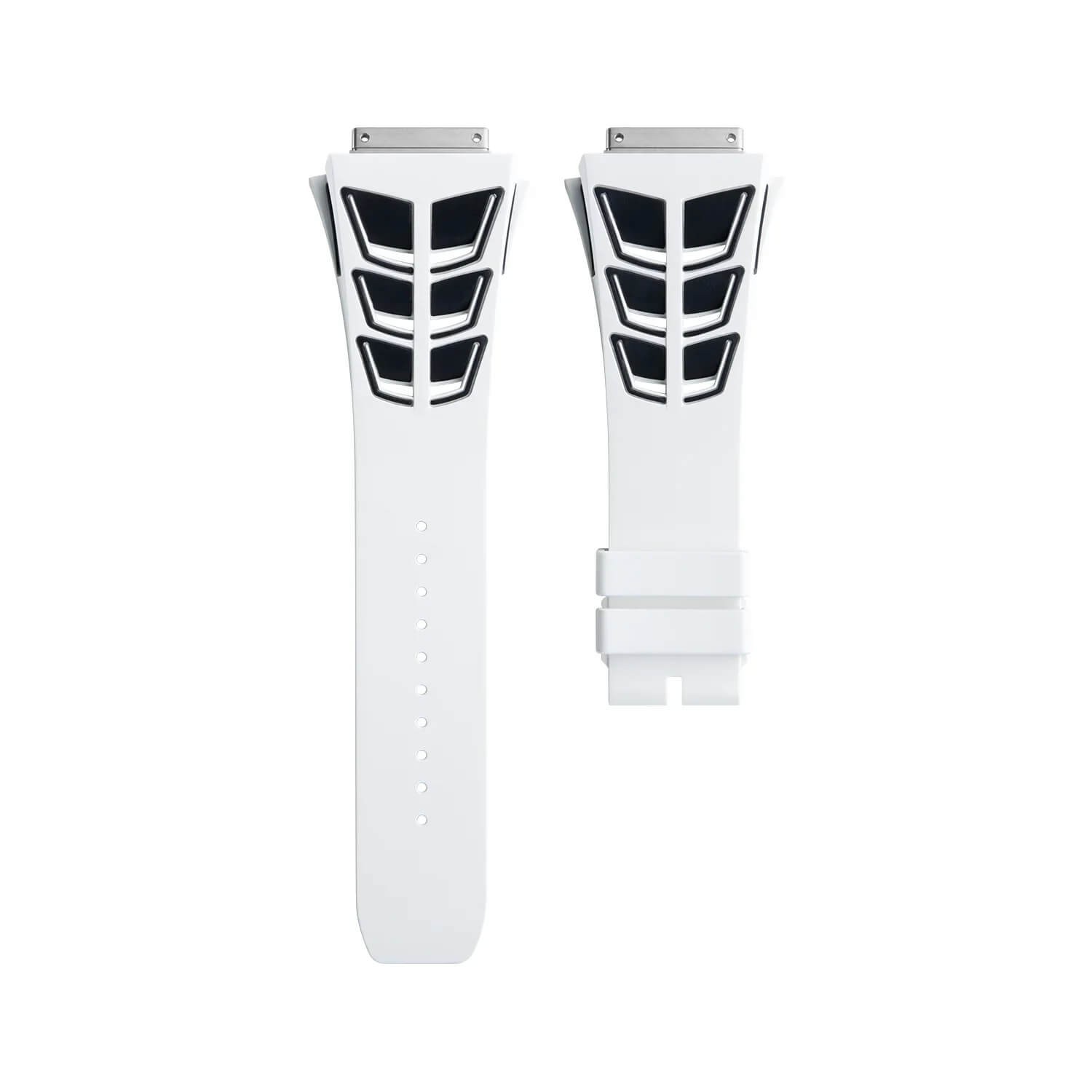 Medium Rubber Strap Two Tone Watch Band Fits Richard Mille RM030 RM035 03 RM055