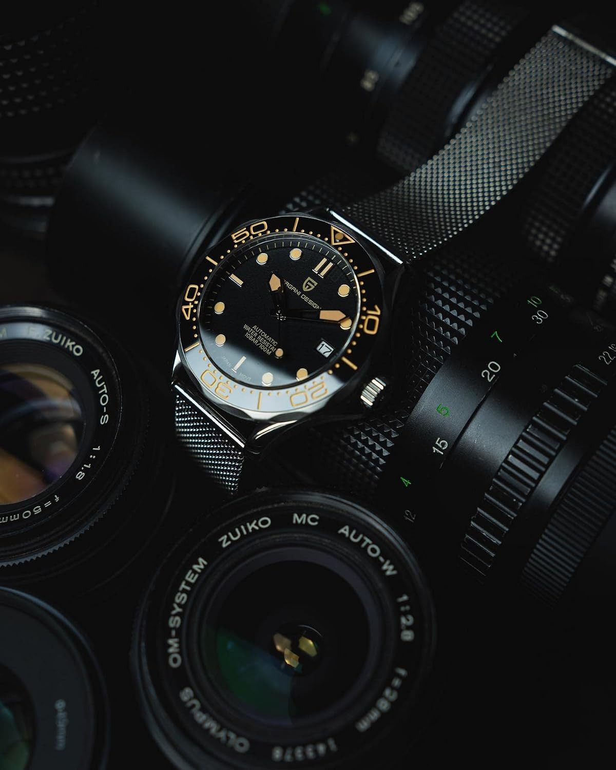 Pagani Design 007 Automatic Dive Watch, NH35, 100M Waterproof, Stainless Steel