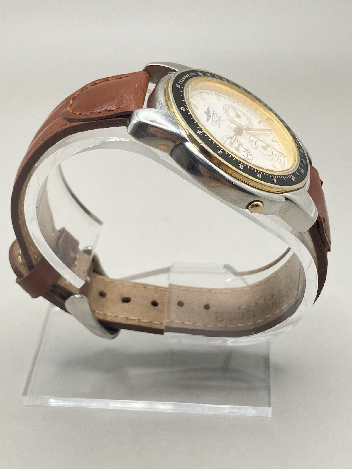Vintage SECTOR ADV 1000 CHRONO CALENDAR TACHYMETER Swiss Made Leather Strap