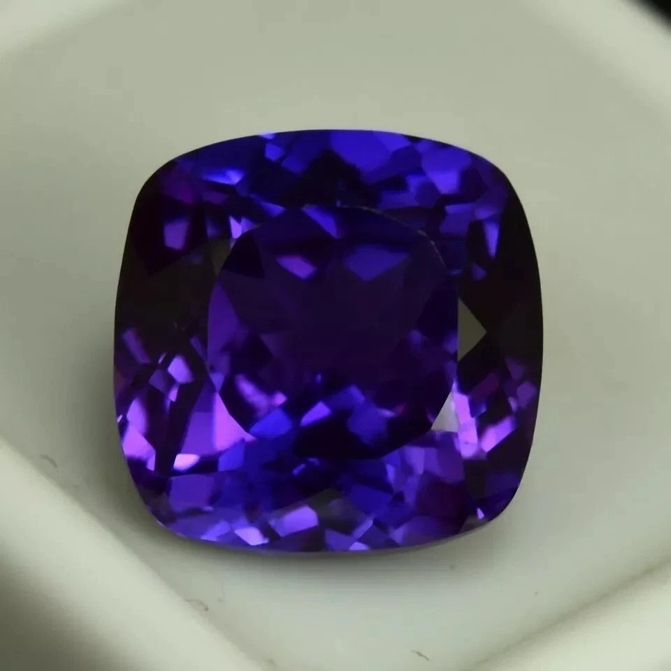 10 Ct Untreated Natural Kashmiri Cushion BLUE Sapphire Certified Loose Gemstone