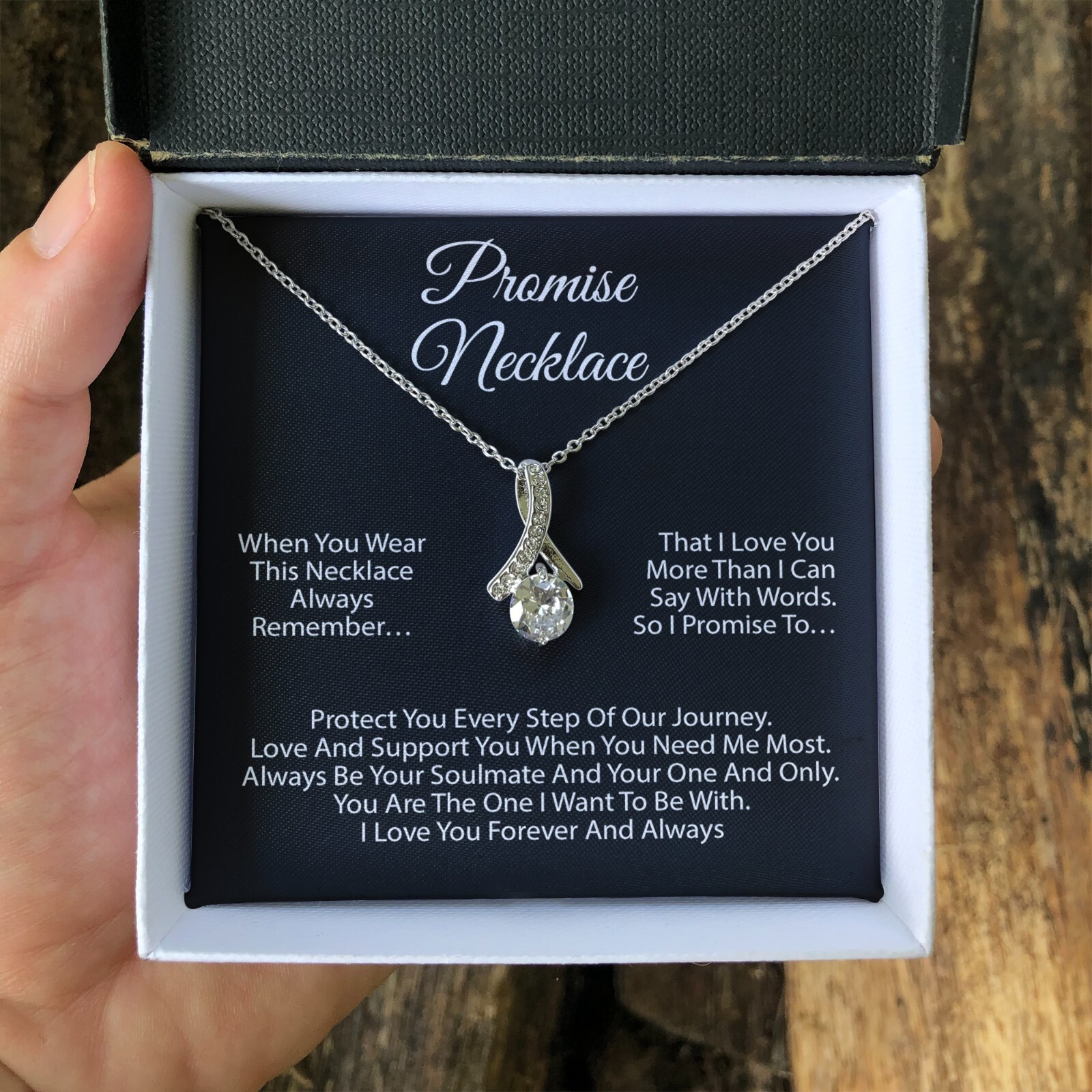 Promise Necklace For Soulmate, Valentine Gift, Birthday Gift, Anniversary Gift