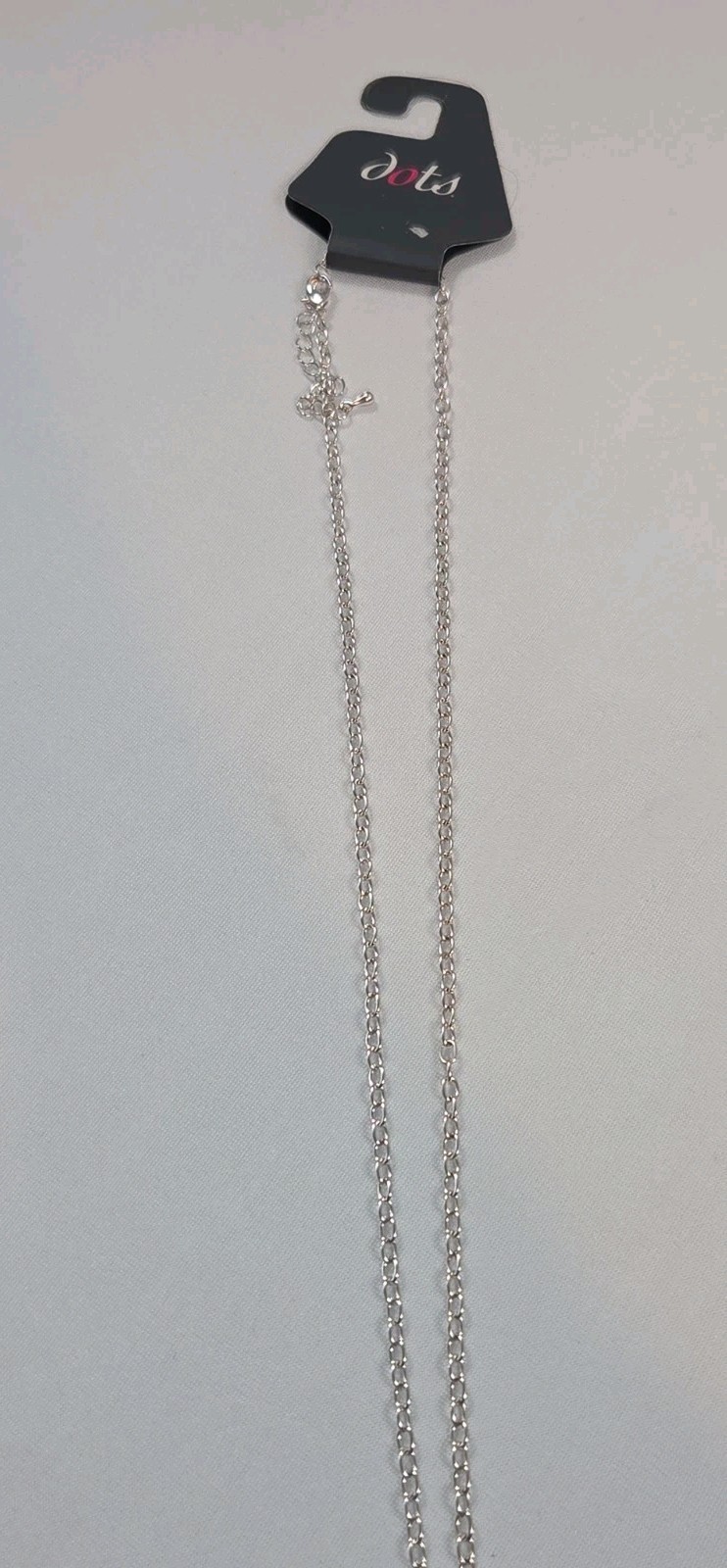 Dots Store Silver Tone California State Outline Spellout Statement Necklace NWT