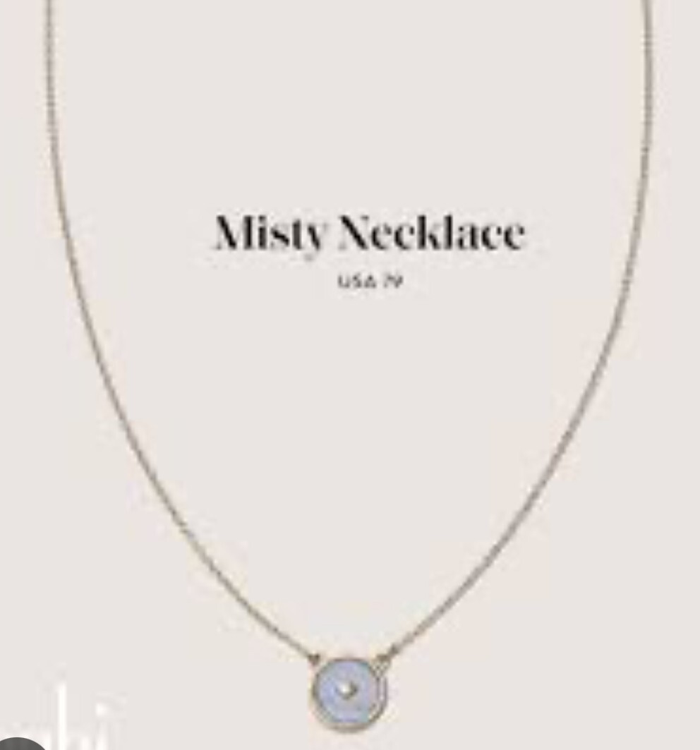 Cabi New NIP Misty Necklace #2262 faux gold blue Was $79