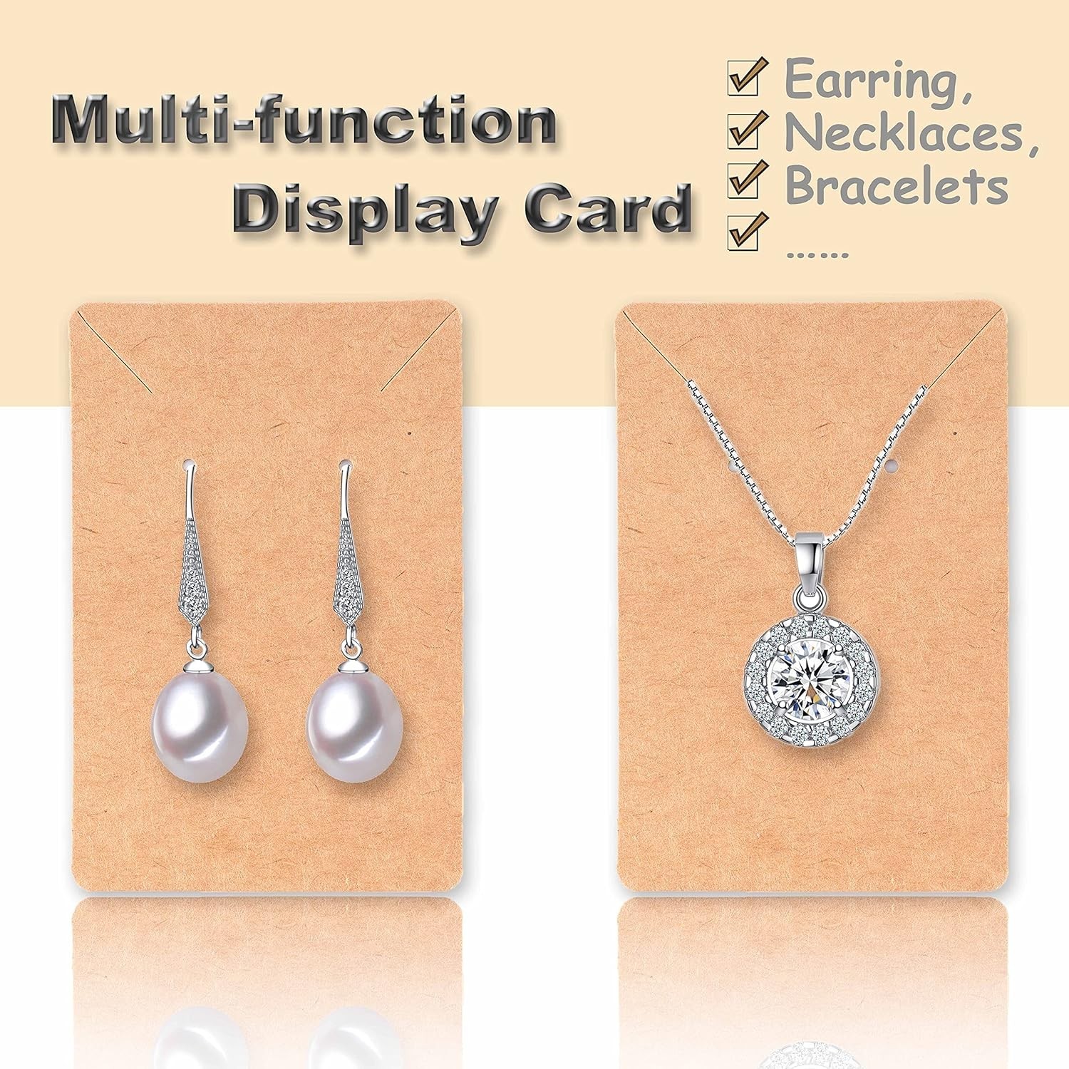 100 Earring Display Cards with 200 Backs & 100 Bags – Perfect for Every Occasion