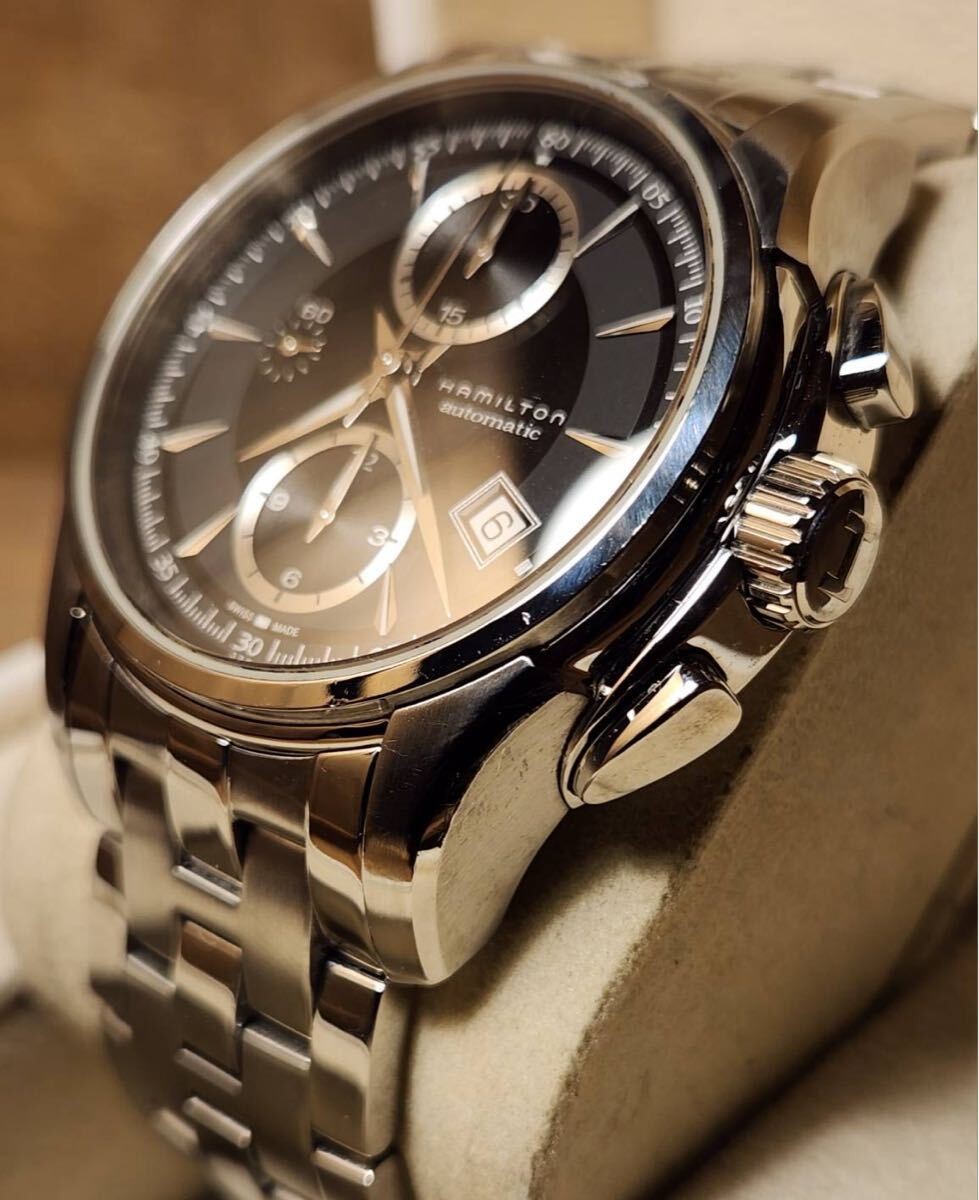 [B1P] Hamilton Jazzmaster Auto Chrono Automatic Khaki Mens Watch [t9n]