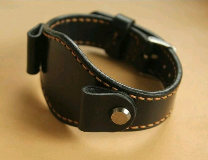 Handmade18 19 20 22 23 24 mm WATCH STRAP Watch BAND black watch band /1 keychain
