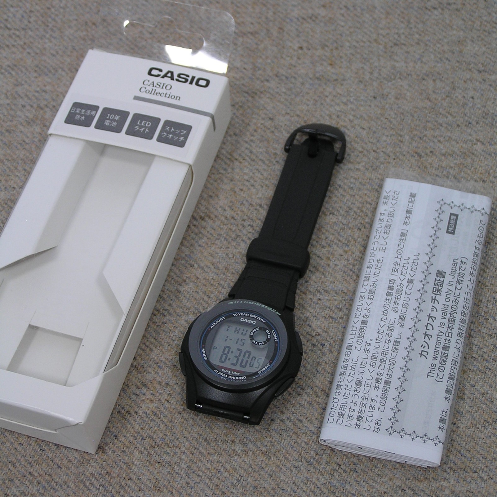 UK STOCK CASIO F-200W-1AJH Japan Exclusive Digital Watch Classic Imported Model