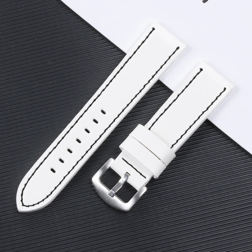 High Quality Leather Watch Band Straps mens stitched Wristband 18 20 22 24mm