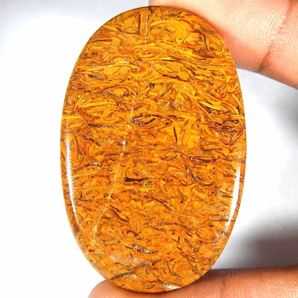 16.90Cts100%Natural Mariam Jasper Oval Cabochon(50x32x4)Loose Gemstone