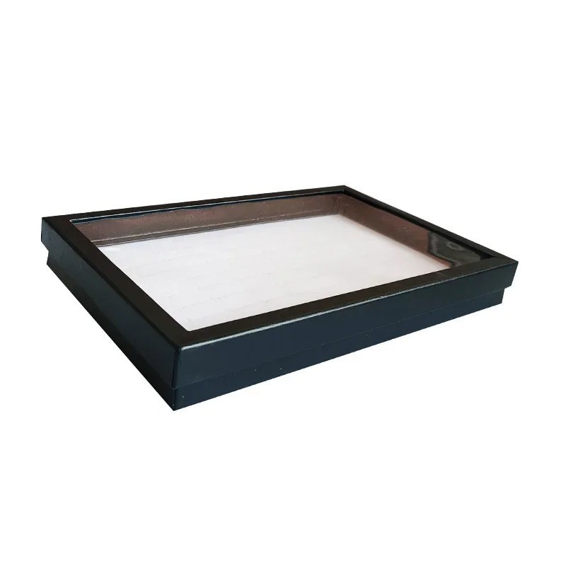 Jewelry Ring Display Organizer Tray Holder Earrings Storage Boxes Case
