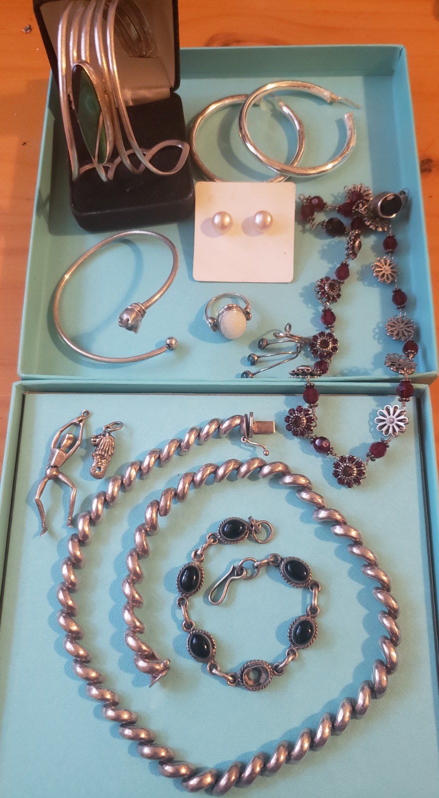 Sterling Silver Jewelry Lot Vintage Native American Collection Read Description