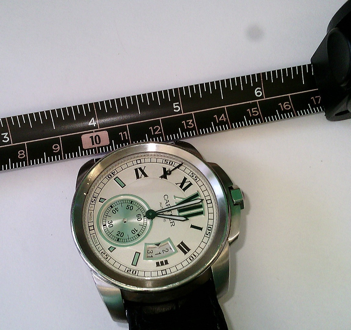 2017 Cartier Calibre de Cartier 42mm. Auto. Leather. FULL SET. NEEDS WORK.