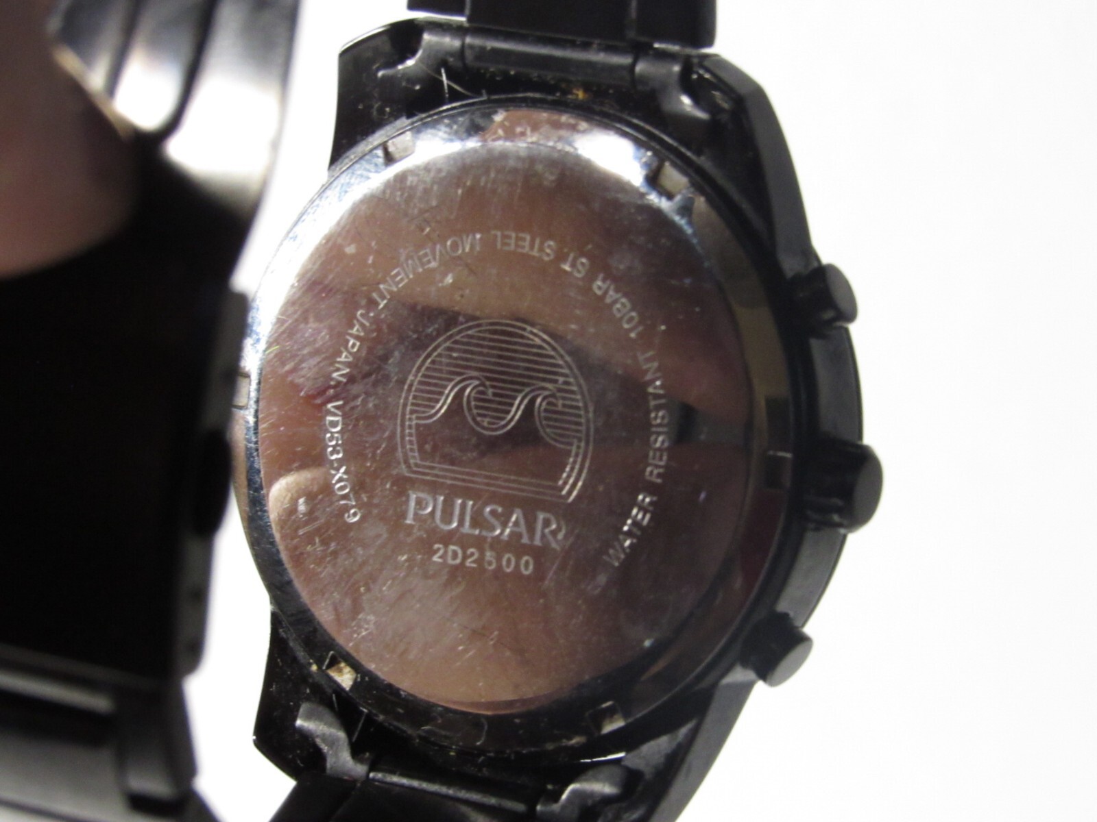 Pulsar VD53-X079 Mens Chronograph Analog Watch All Black Tone Date 44 mm