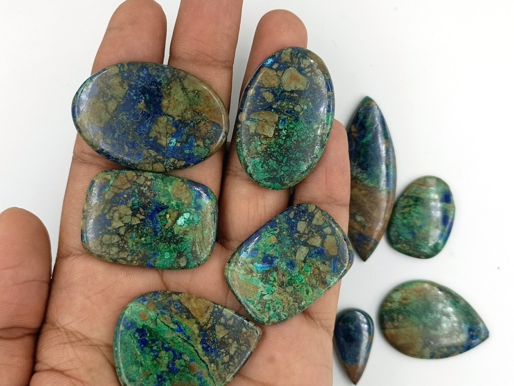 Fancy Shattuckite Cabochon Gemstone For Making Jewelry Wholesale Lot 71334