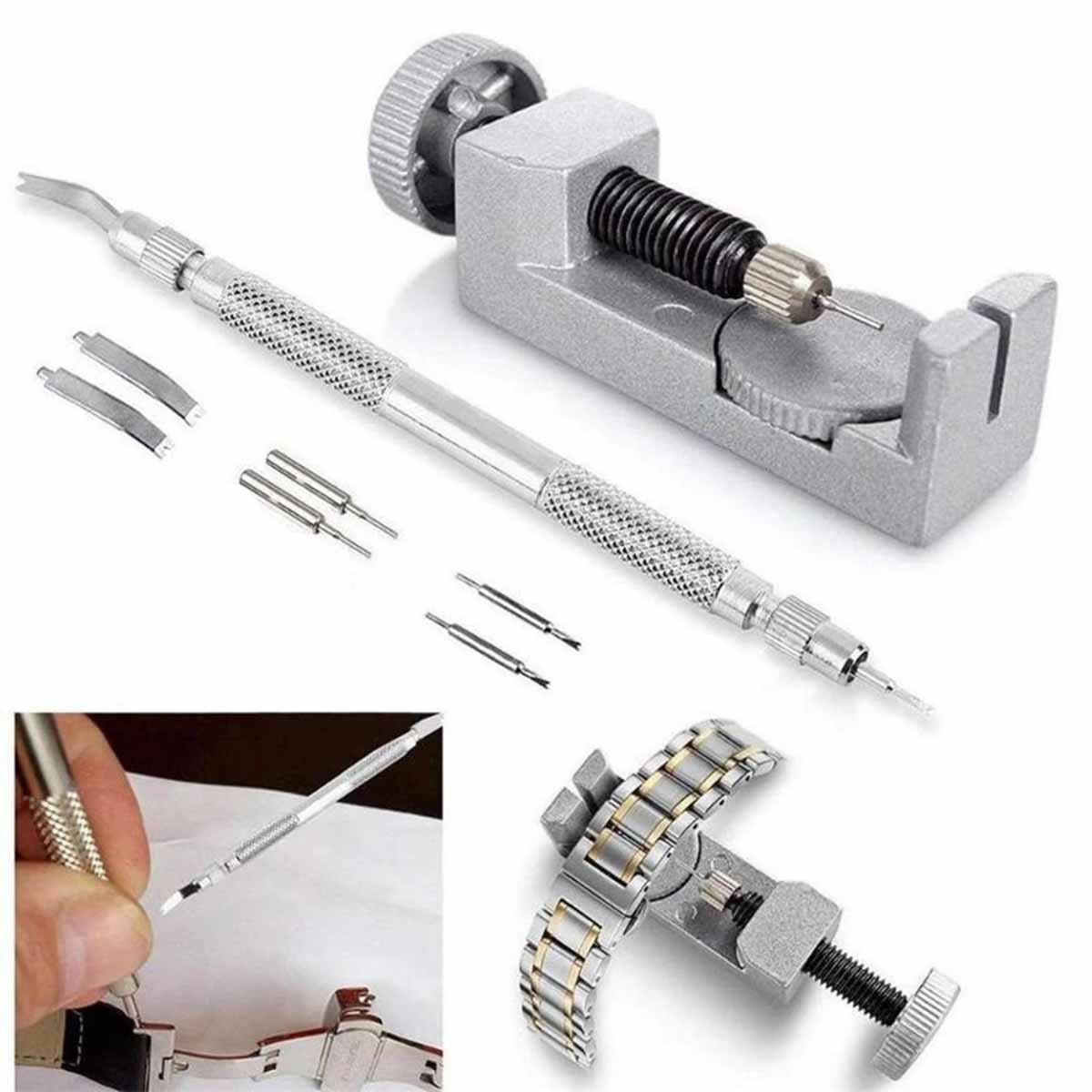 Watch strap and pin repair remover, steel strap adjustment tool