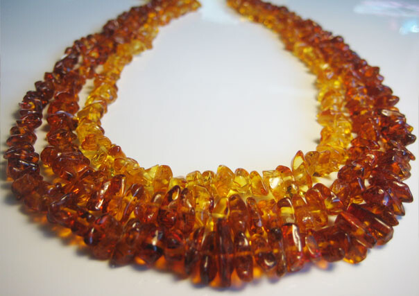 3 – Genuine Beautiful Baltic Amber Necklace 27.5 in !!!