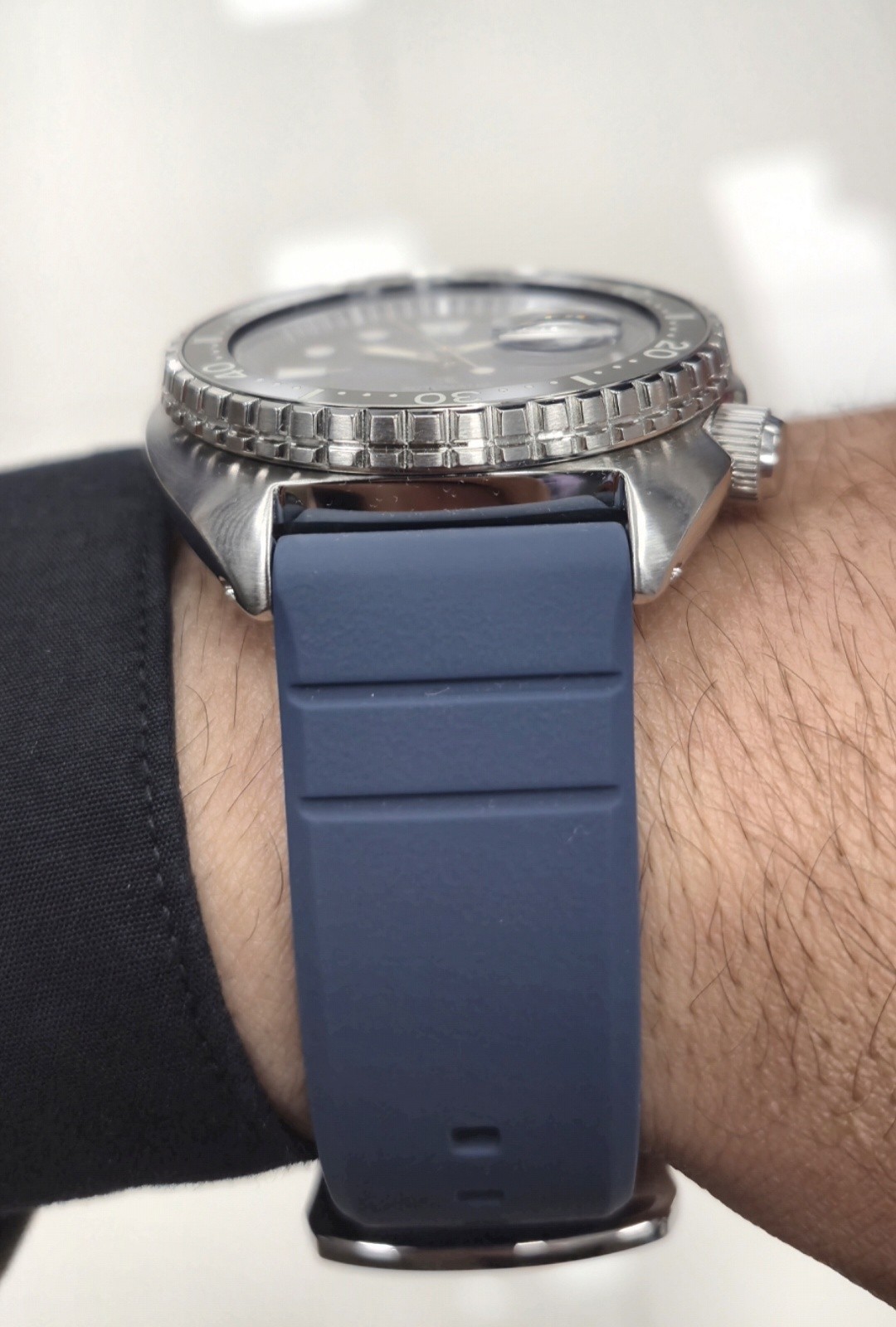 Seiko Prospex Automatic Diver 200m Blue Dial Day/Date Blue Rubber Strap Box