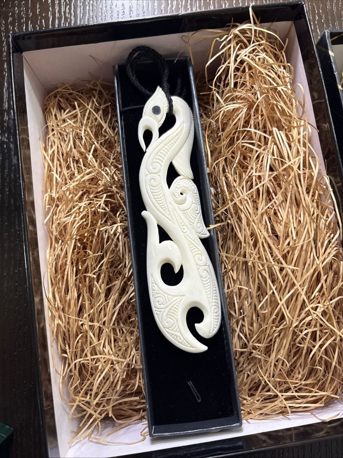 3 Manaia Fish Hook Charm Pendant Necklaces, Used In Good Condition
